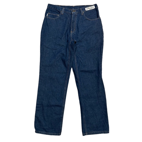 NEW CARHARTT Relaxed Fit 5 Pocket Jeans Denim Size 34X30 - Picture 3 of 8